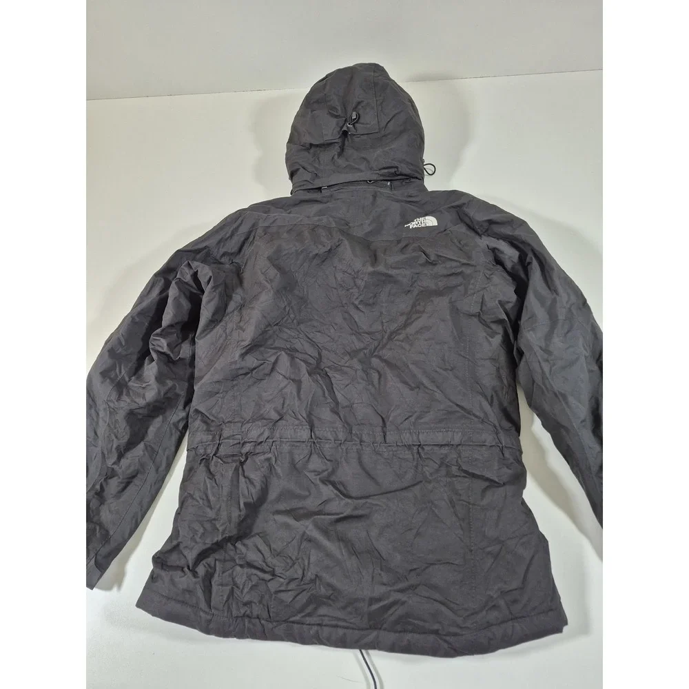 The North Face Jacket Mens S Black HyVent Hooded Waterproof Rain Hiking READ